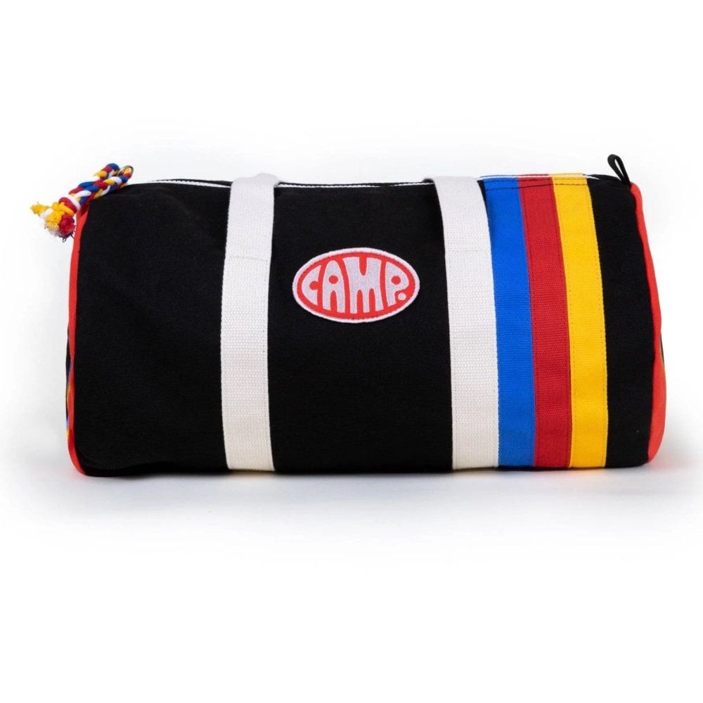 {Disney} Mickey and Friends x CAMP Kids Canvas Duffel Bag - Black and Red